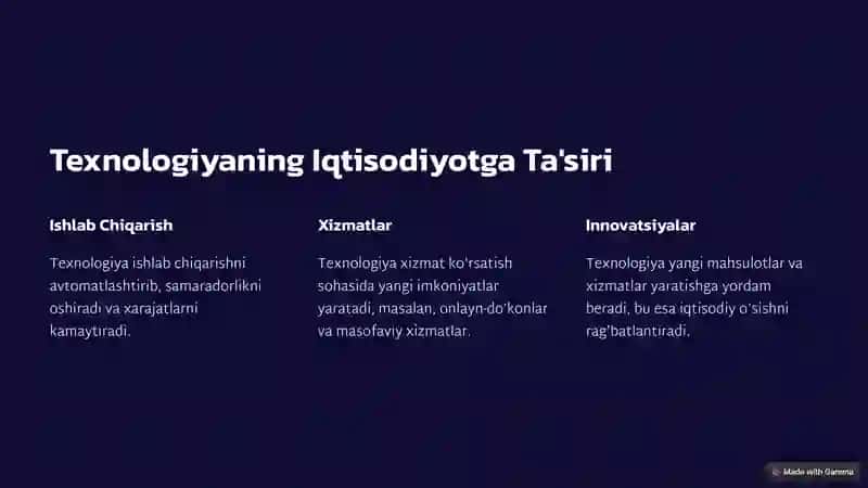 Yangi Texnologiyalarning Ta'siri 4