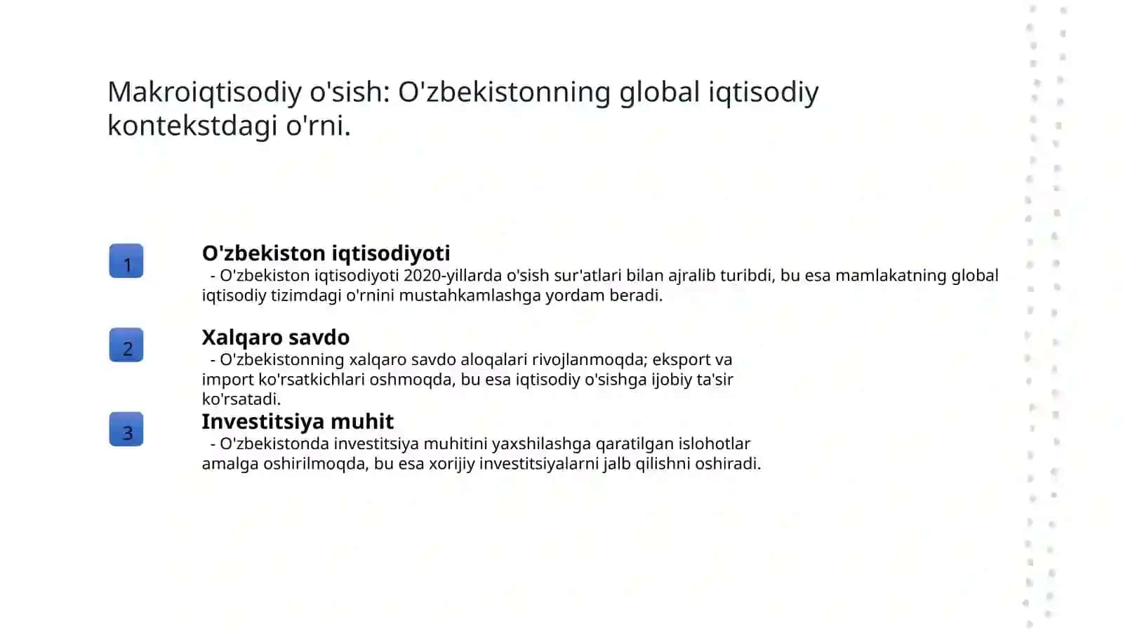 O'zbekiston iqtisodiy o'sish ko'rsatkichlari 4