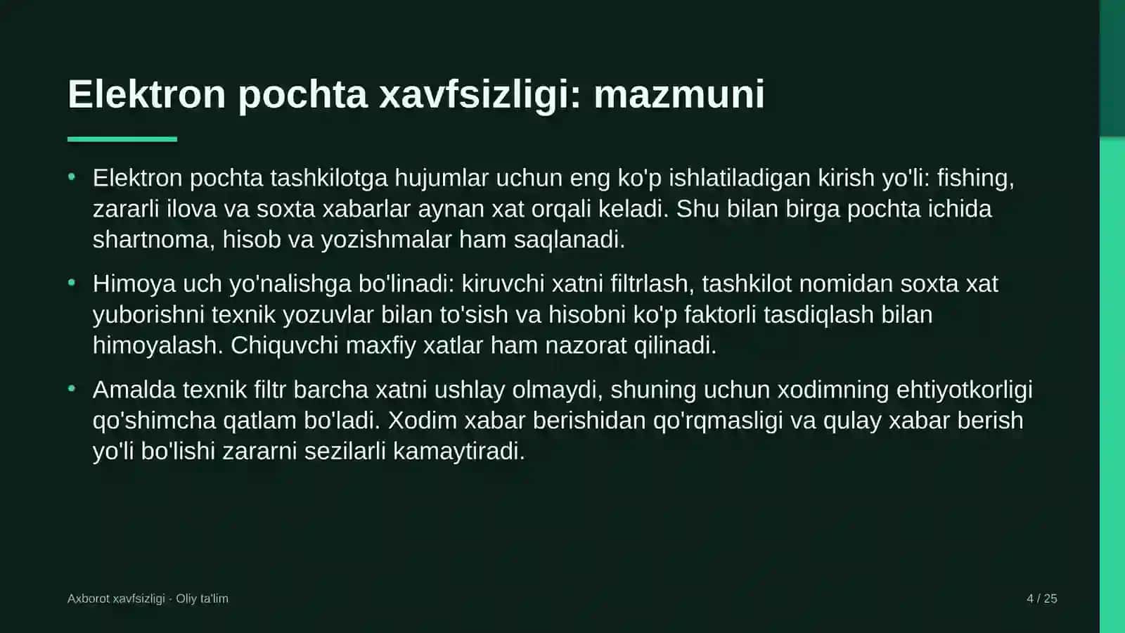 meva sabzavot savdosida elektron pochta xavfsizligi 4148 4