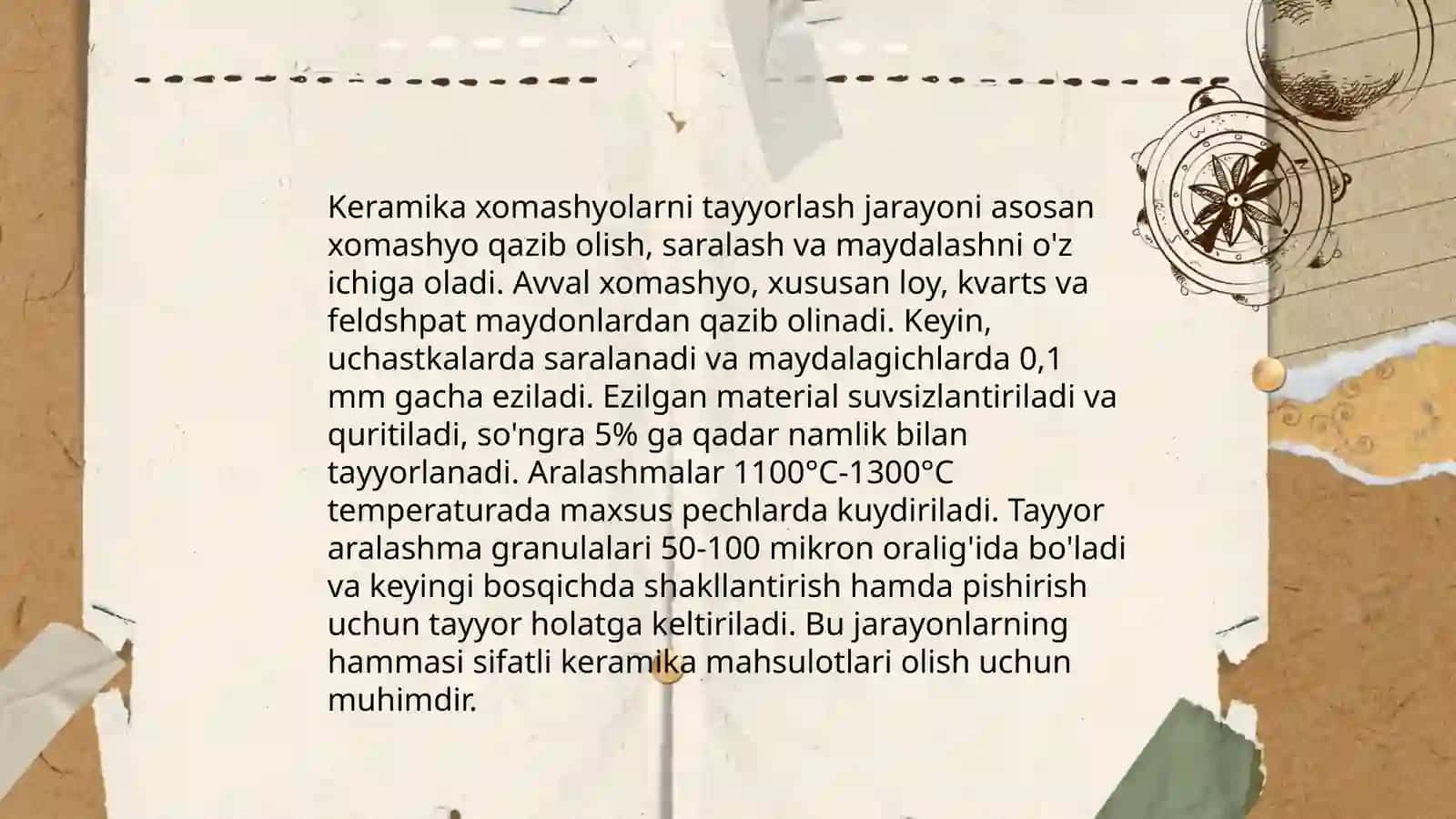 Keramik buyumlar ishlab chiqarish texnologiyasi 4