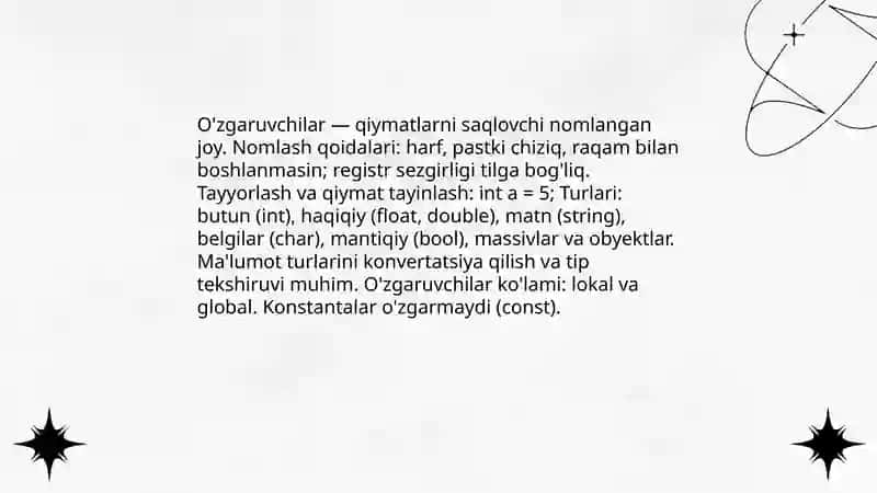 Dasturlash asoslari 4