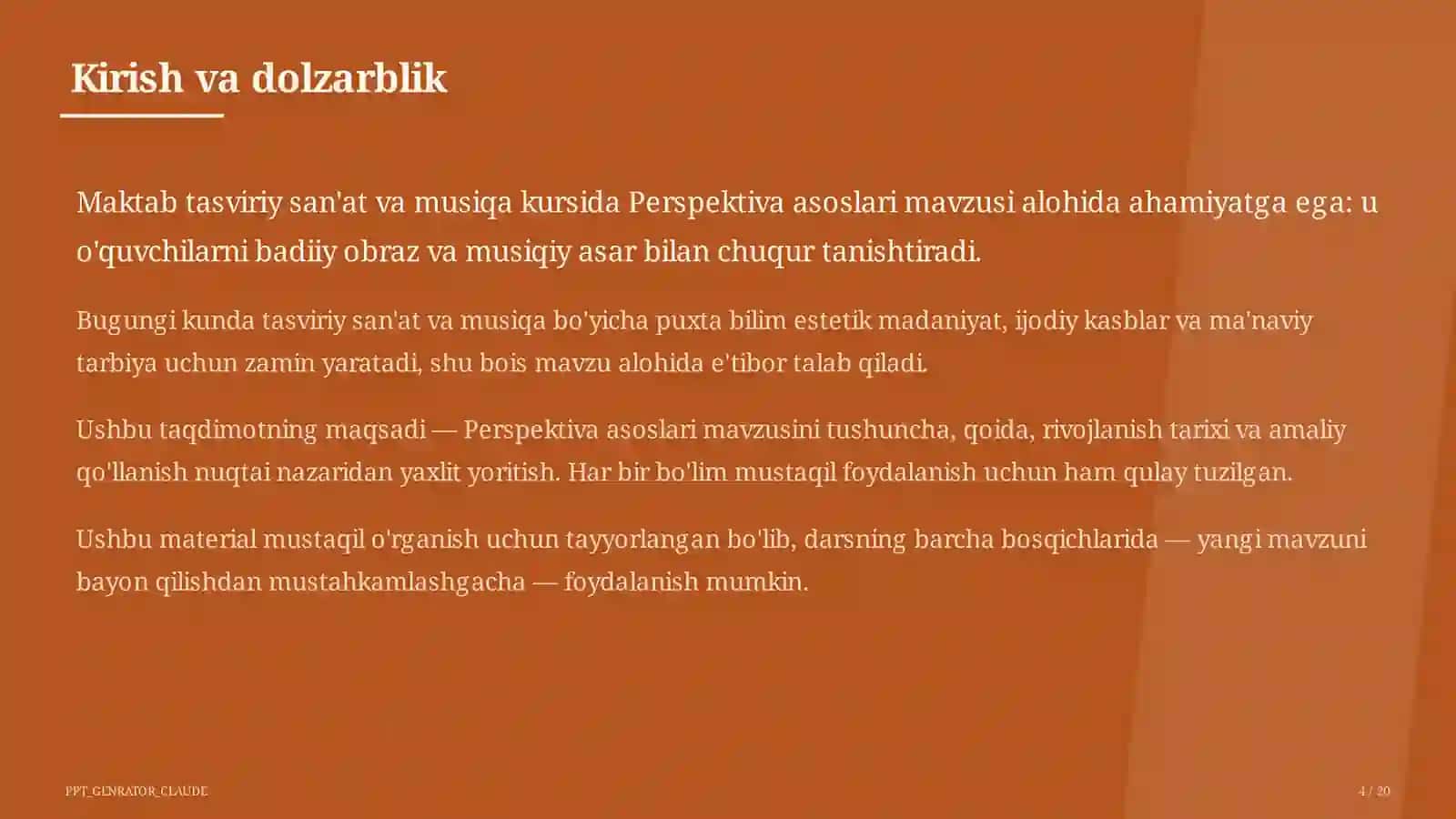 Perspektiva asoslari (5-sinf) 4