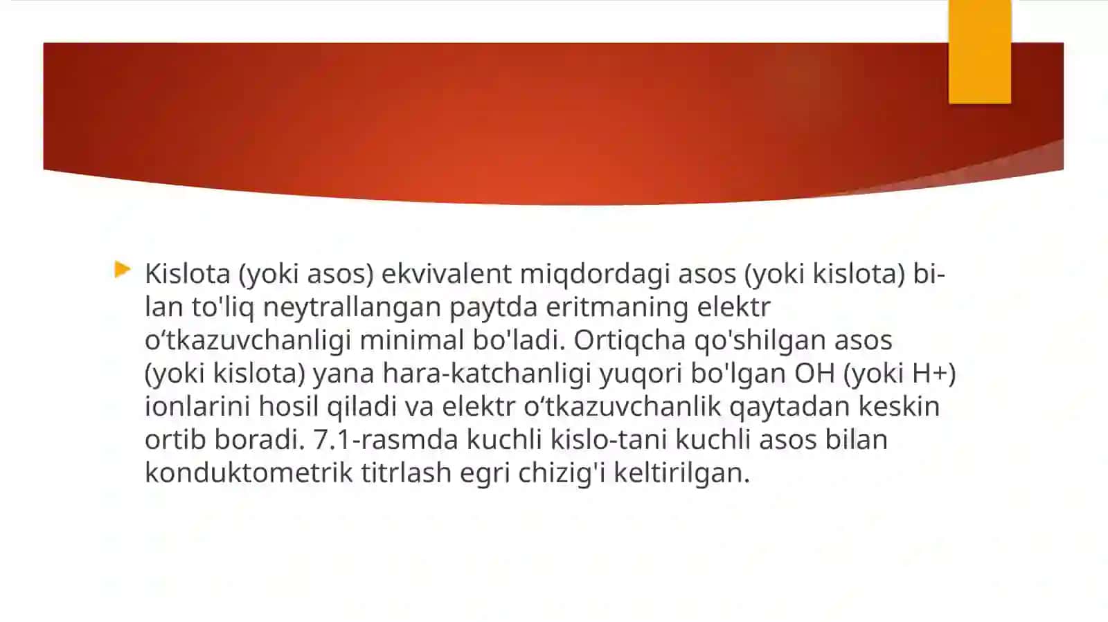 Konduktometriya usuli va uning biologik-tibbiy ahamiyati 4