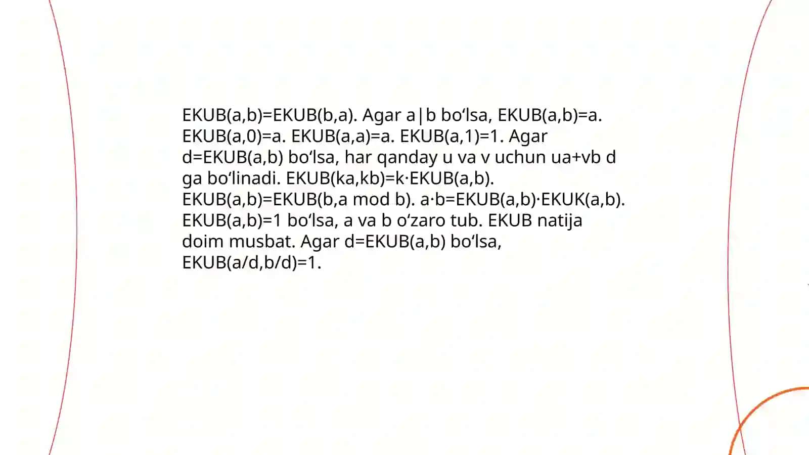 Natural sonlarning EKUBlari 4