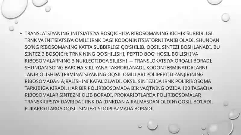 Oqsil biosintezi 4