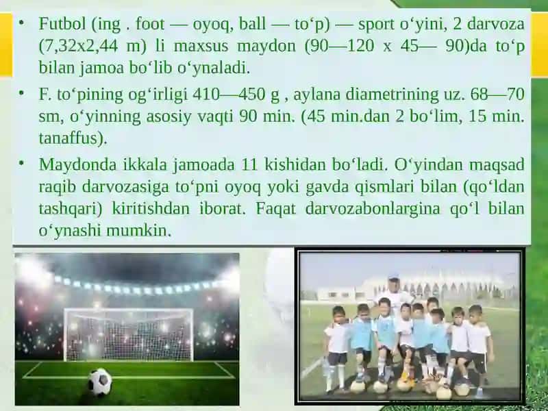 Futbol o‘yinining kelib chiqishi, qoidalari va rivojlanish tarixi 4