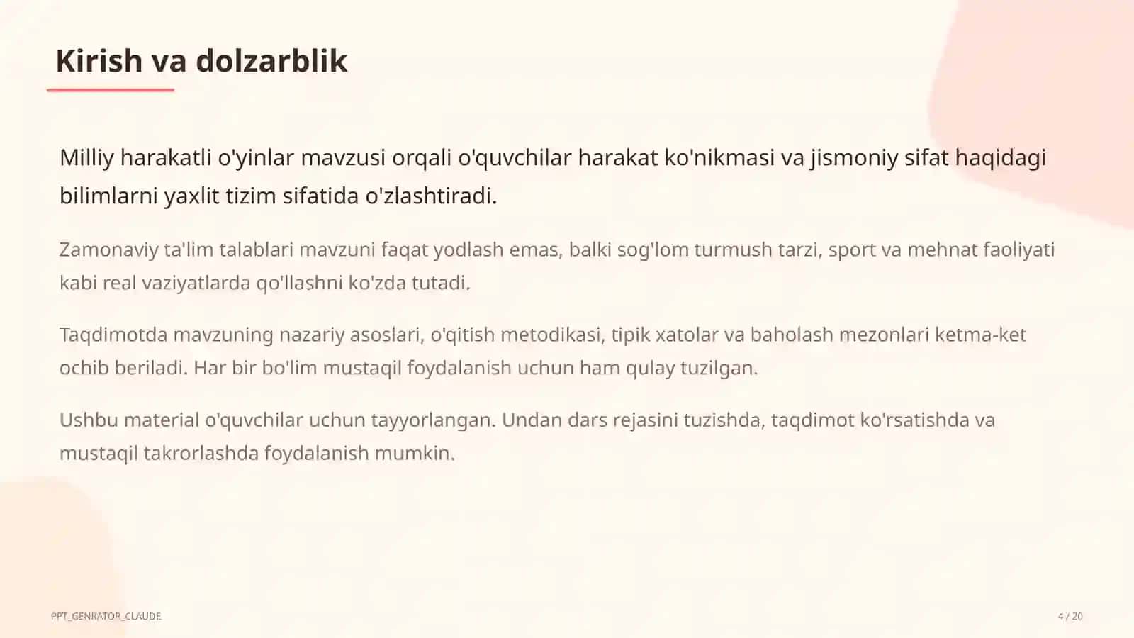 Jismoniy tarbiya (1– 11) 4