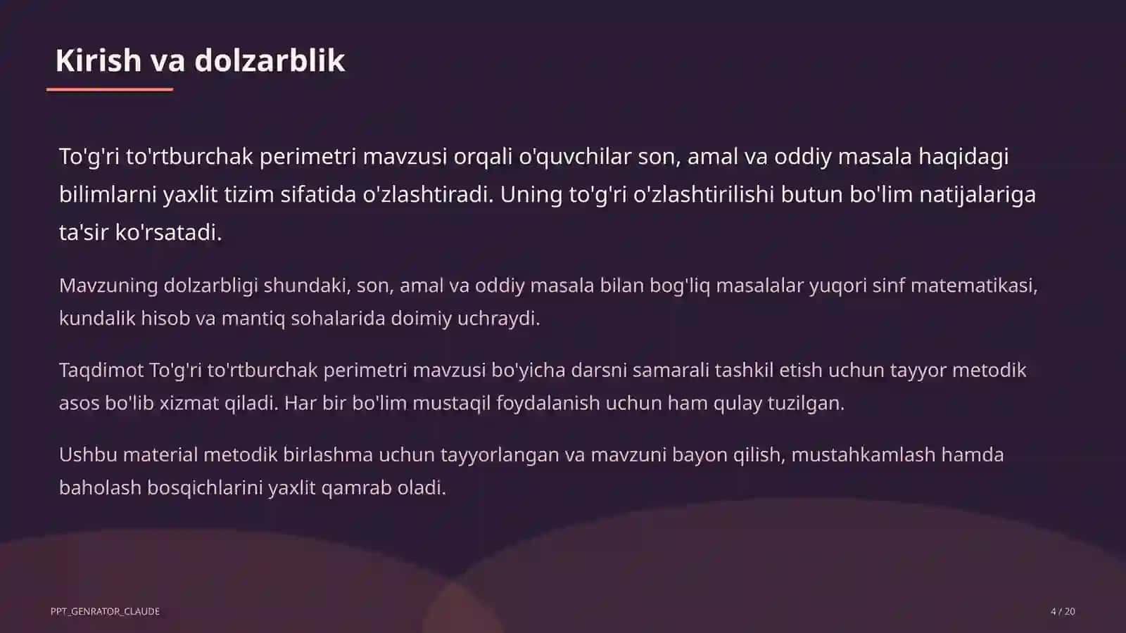 To'g'ri to'rtburchak perimetri (2-sinf) 4