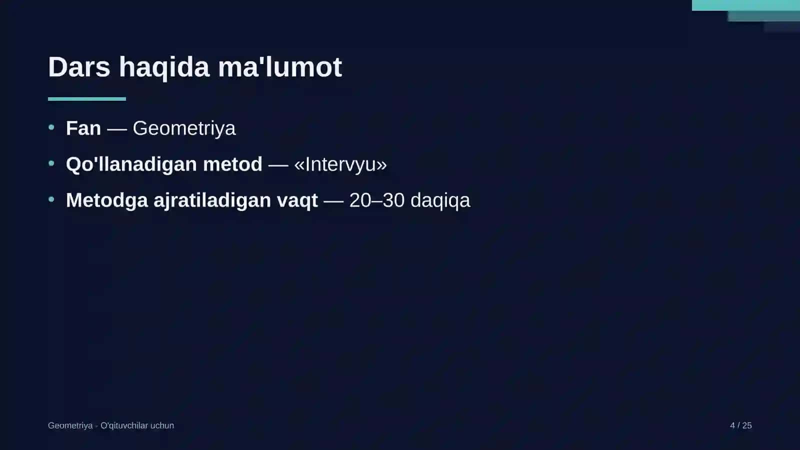 geometriya darslarida intervyu metodidan foydalanish 2656 4