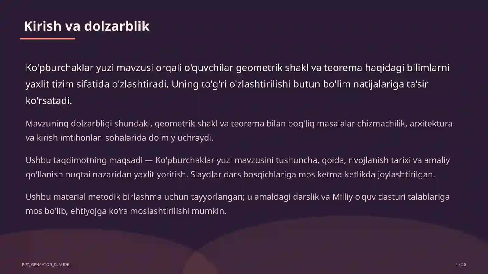 Ko'pburchaklar yuzi (8-sinf) 4