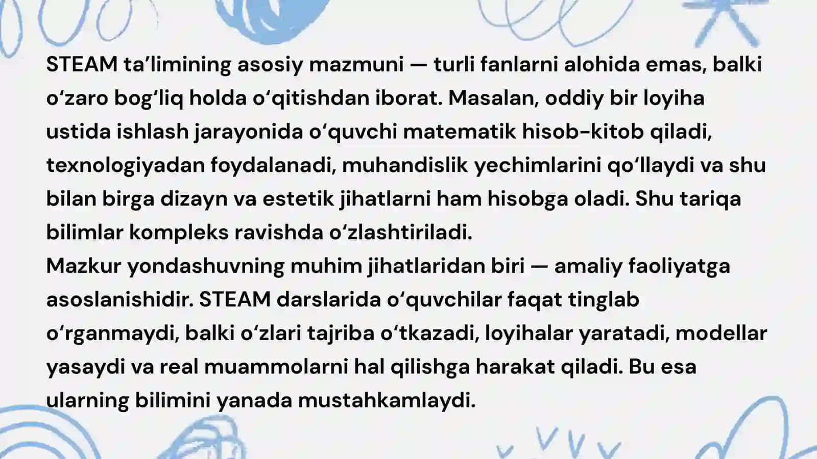Texnologiya darslarida STEAM ta'limi 4