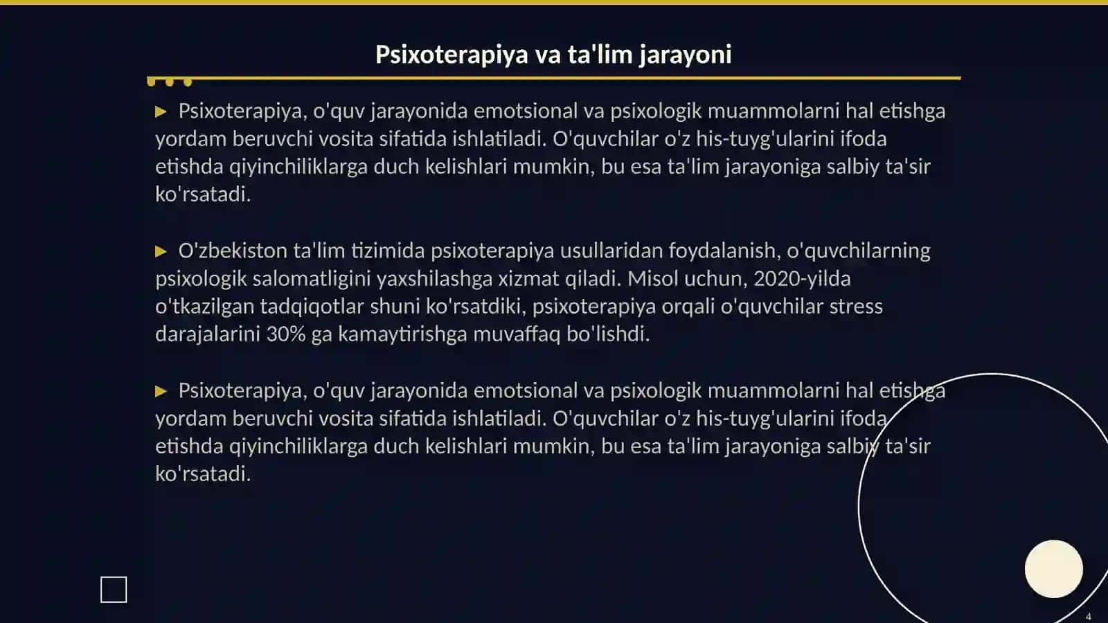 Korreksion pedagogikada psixoterapiyadan foydalanish imkoniyatlari 4