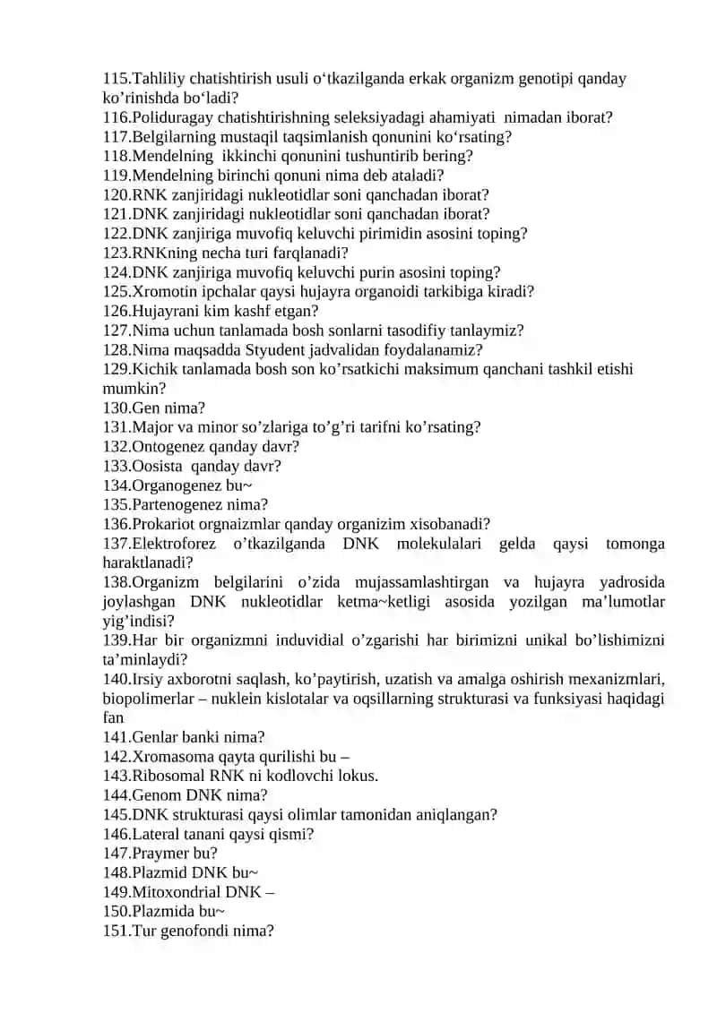 Vetеrinariya genetikasi va urchitish asoslari 4