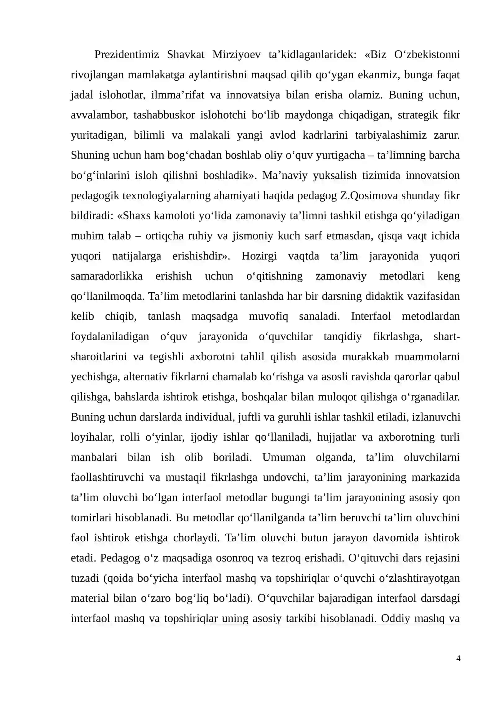 Musiqa darslarida innovatsion ishlanma tuzish texnikasi 4