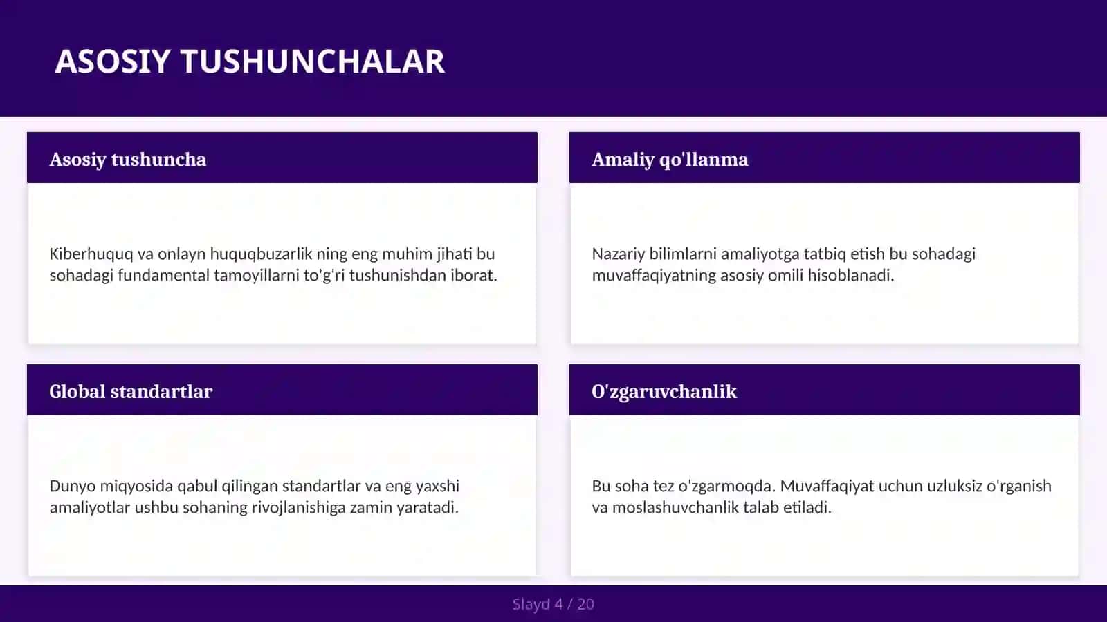 KIBERHUQUQ VA ONLAYN HUQUQBUZARLIK 4