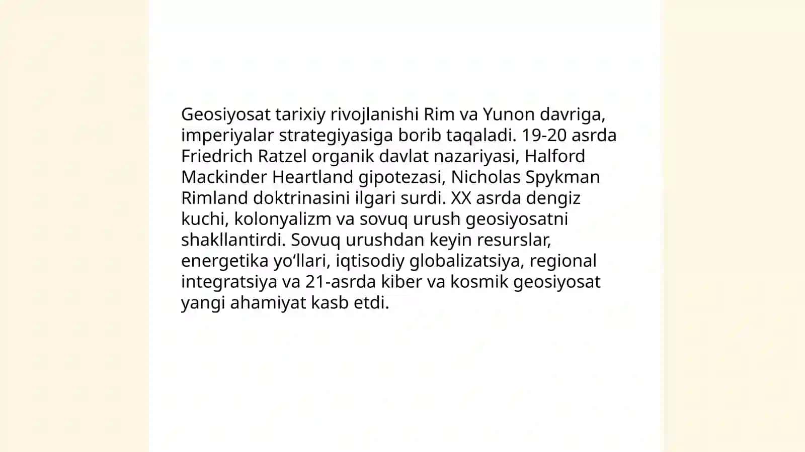 Geosiyosat asoslari tushunchasi va uning asosiy aspektlari 4