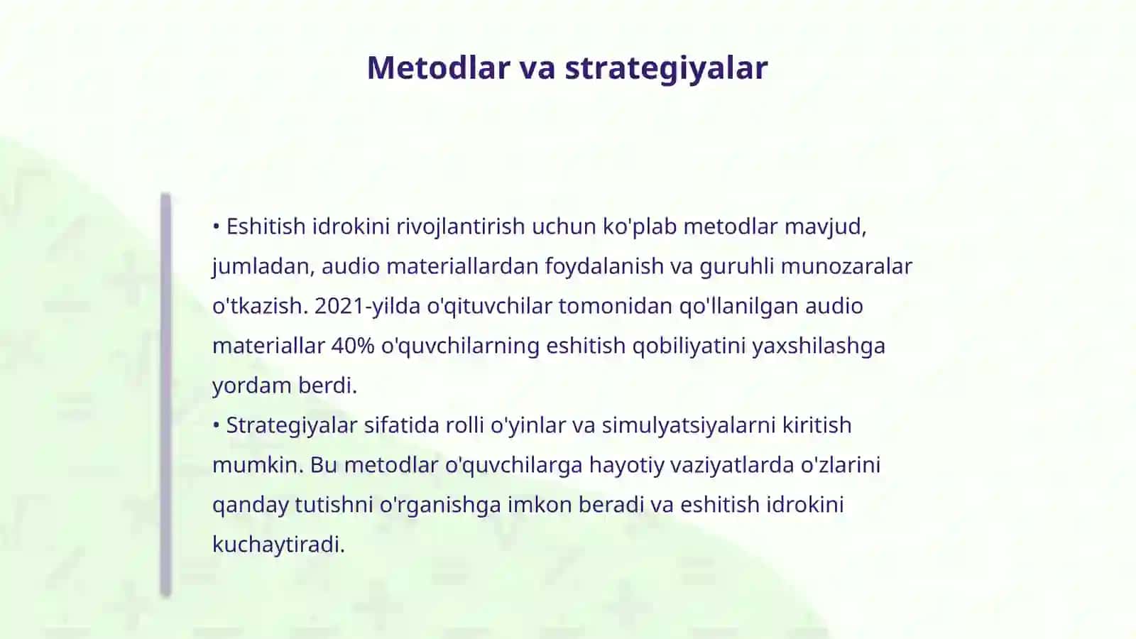 Guruhli darslarda eshitish idrokini rivojlantirish 4