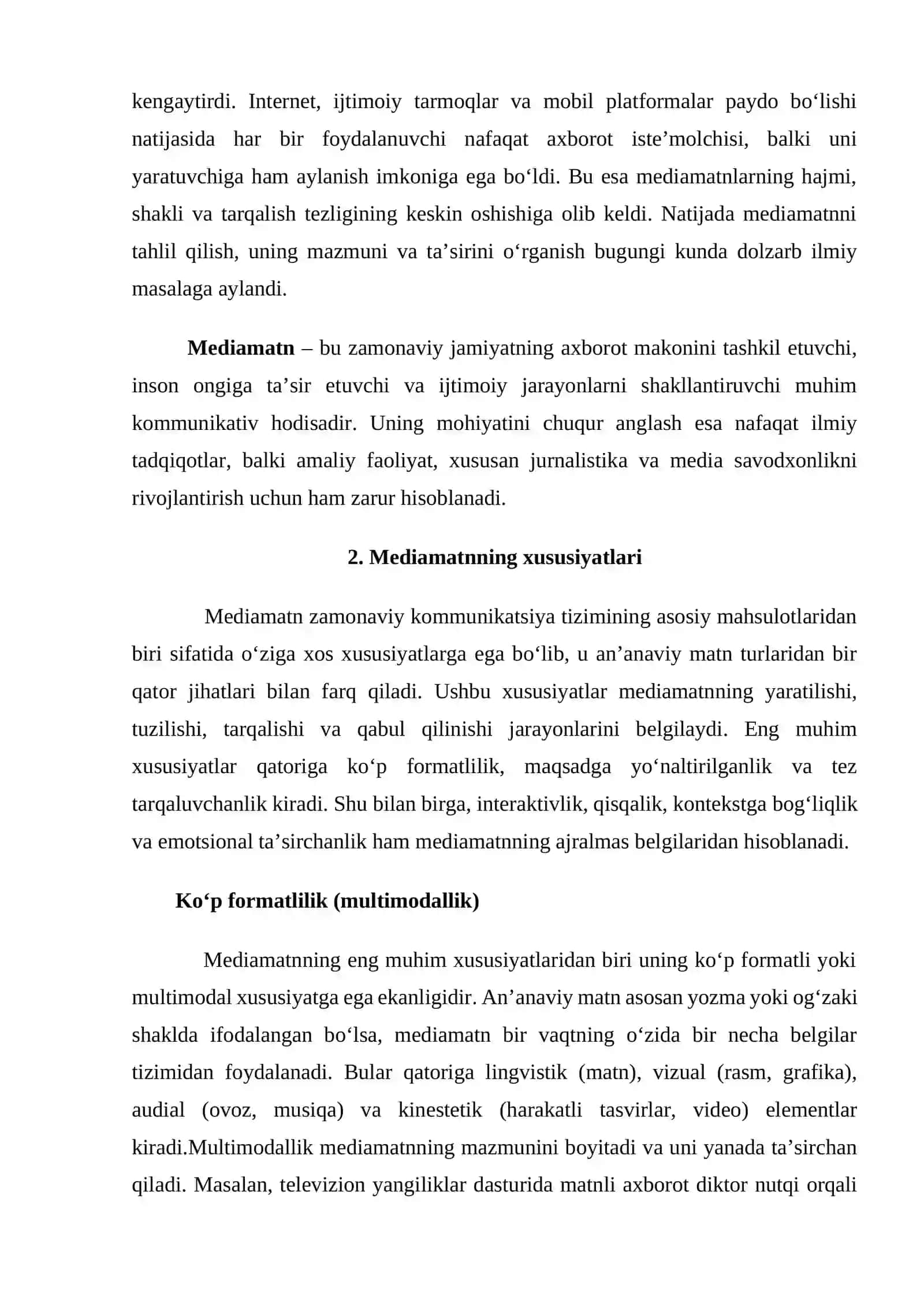 Mediamatn va uning tahlil usullari 4