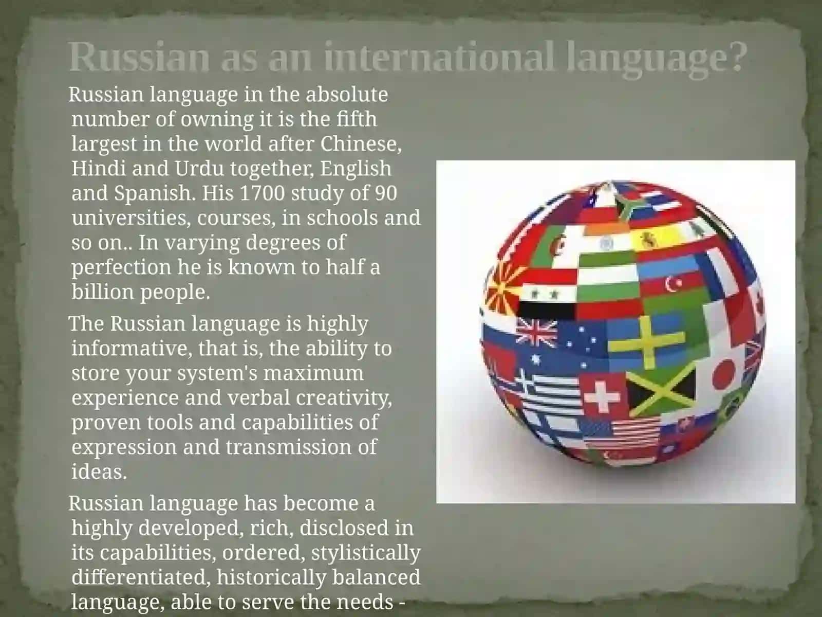 Russian as an international language 4