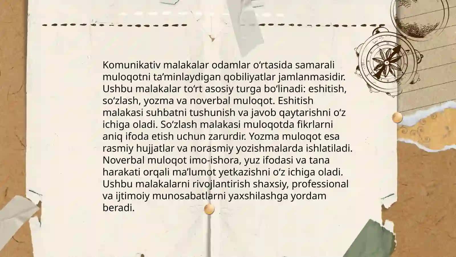 Komunikativ malakalari va ta'sir ko'rsatish 4