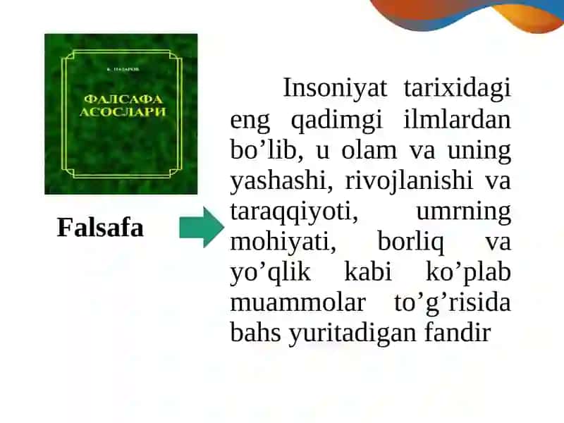 FALSAFANING MOHIYATI VA JAMIYAT TARAQQIYOTIDAGI ROLI 4