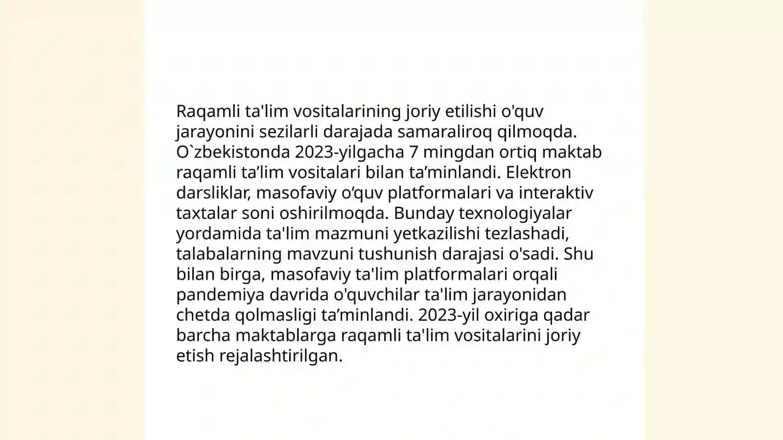 Ta'lim tizimini isloh qilish 4
