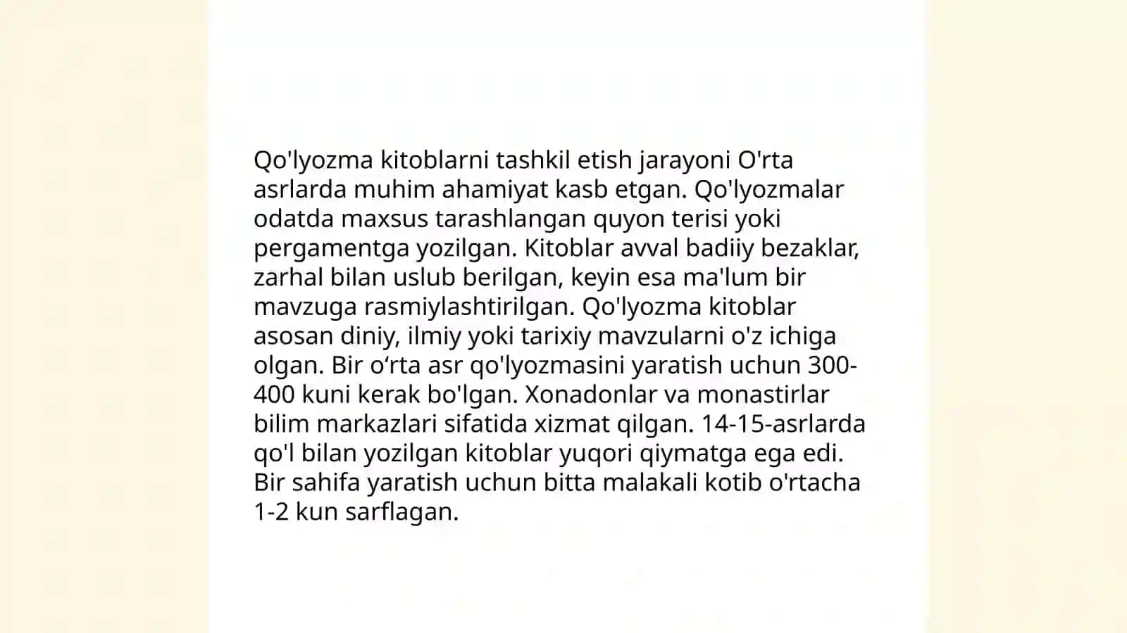 Qòlyozma kitoblarni saqlash va ilmiy o'rganish 4