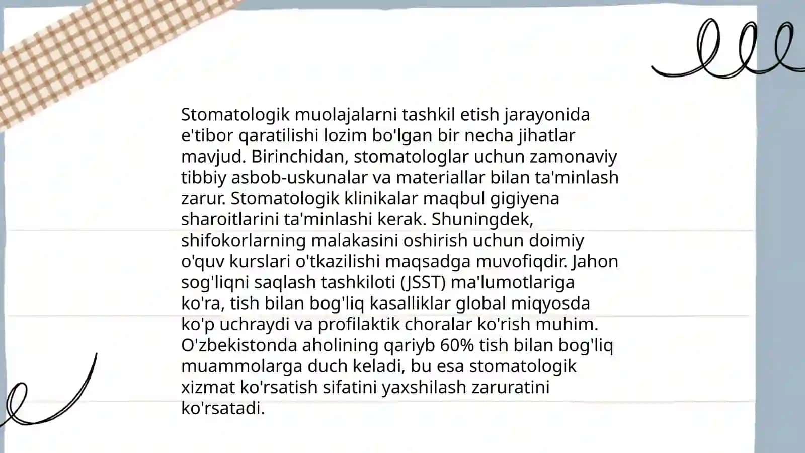 Stomatologik yordam va uni tashkil etish stomatologik bemorlarni parvarish ogiz boshligi gigienasi va unda foydali vosita 4