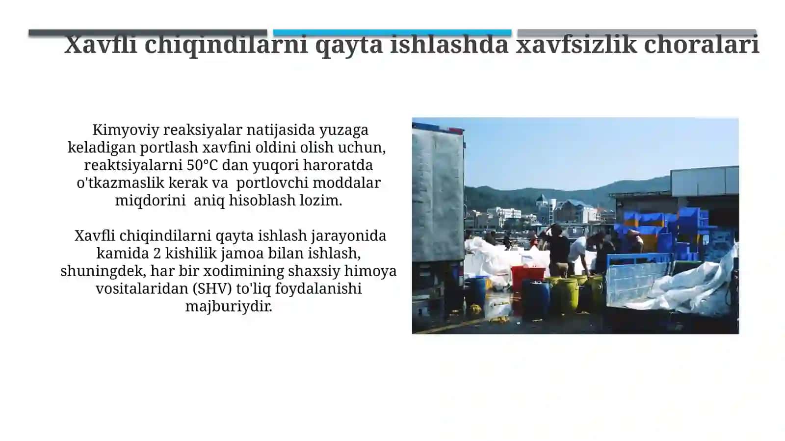 Xavfli Chiqindilarni Boshqarish va Ularning Iqtisodiy Ahamiyati 4