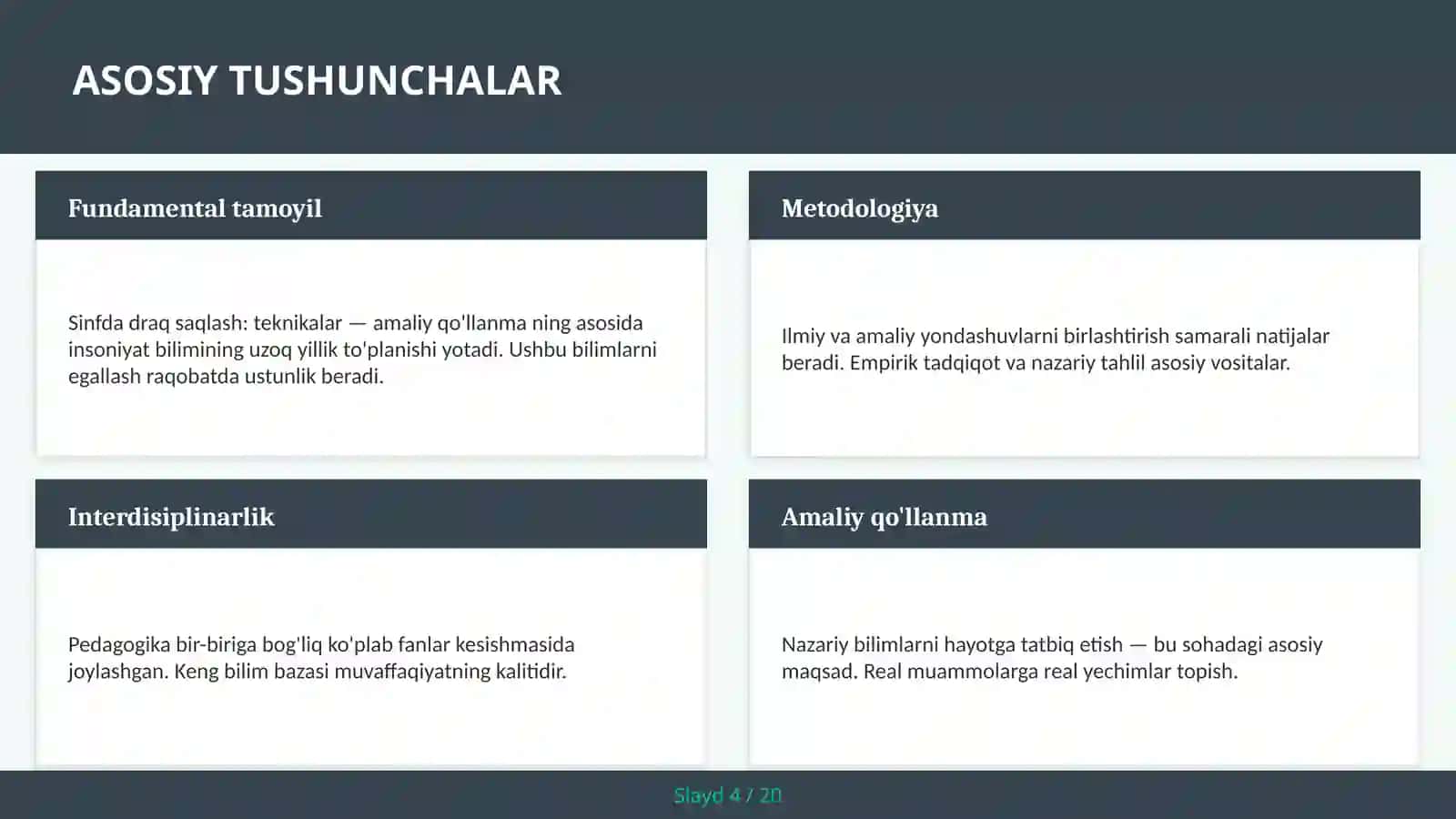 Sinfda draq saqlash: teknikalar — amaliy qo'llanma 4