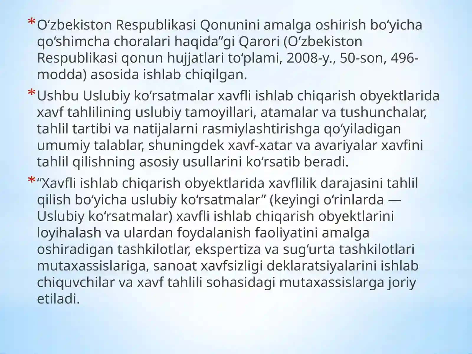 SANOAT EKOLOGIYASI VA XAYOT XAFSIZLIGI 4