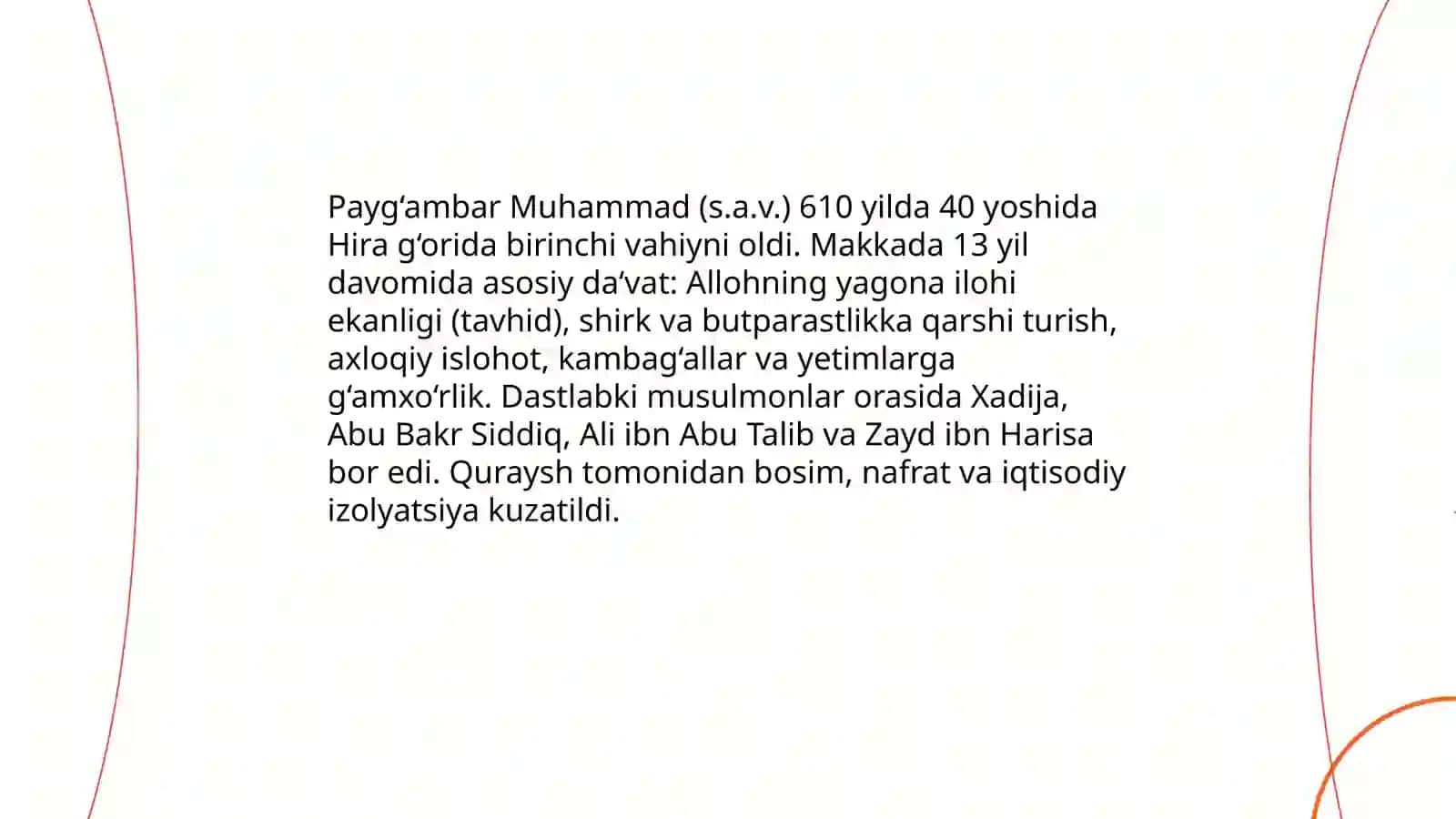 Islom dini.Islom ta'limoti.Islom Makka davrida 4