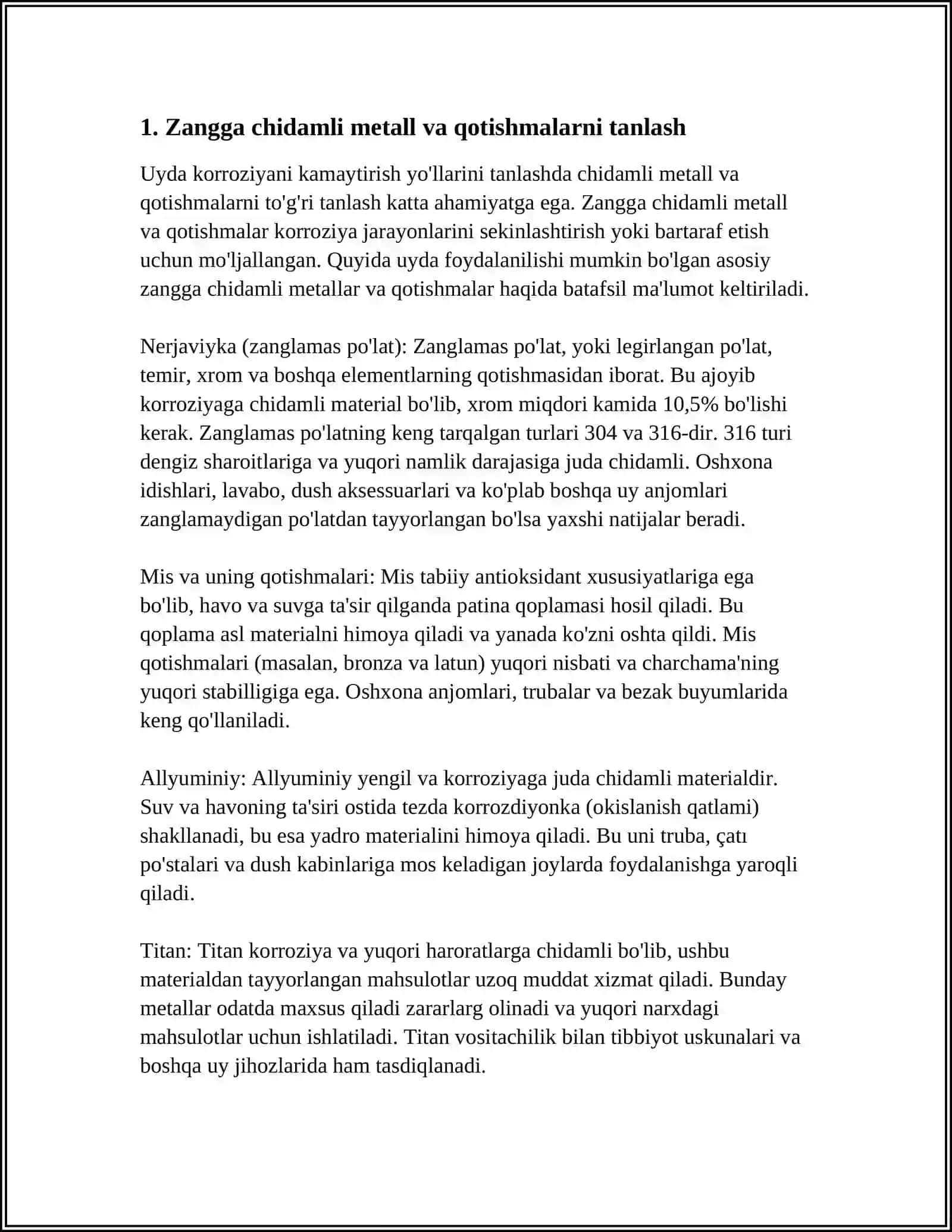 UYDA KORROZIYANI KAMAYTIRISH YOʻLLARI 4