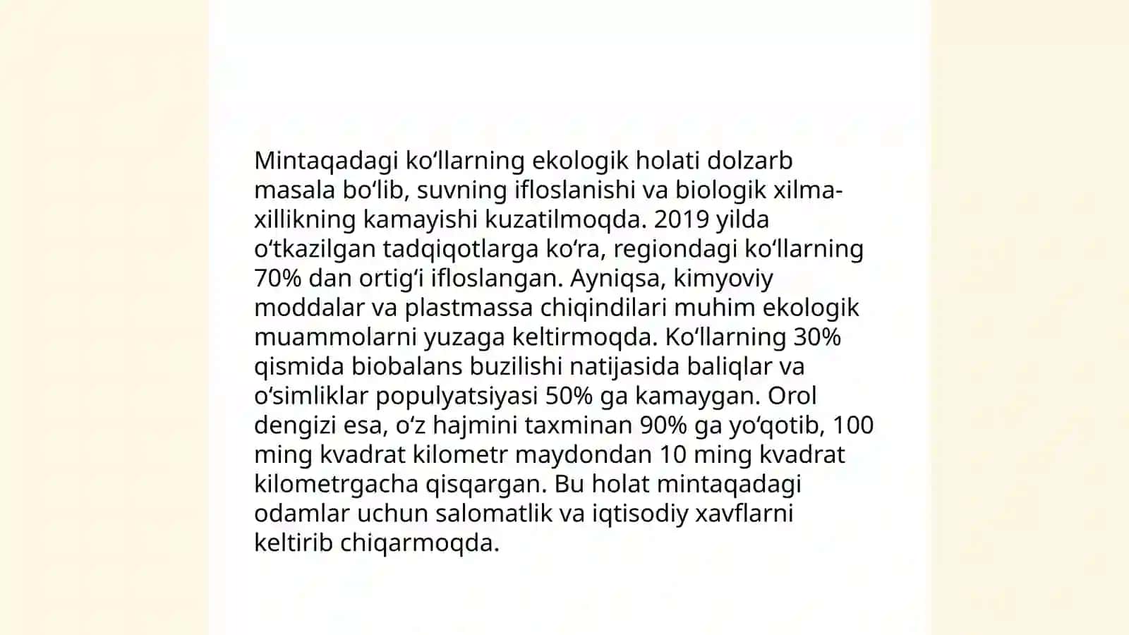 Oʻrta Osiyoning ichki suvlari va suvboyliklari.Hozirgi zamon muzliklari 4