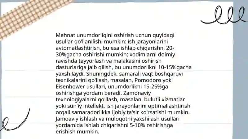 Ishlab chiqarish texnologiyalarining rivojlanishi 4