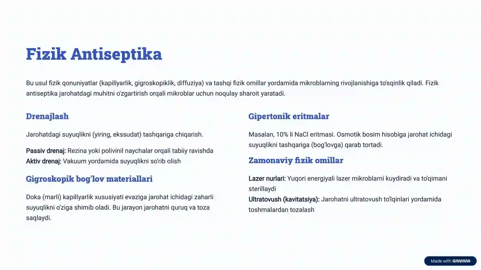 Xirurgiyada antiseptika. 4