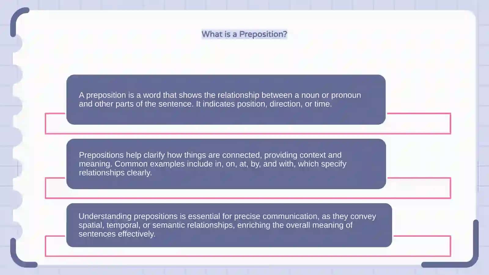 Preposition and Their Semantic Functions in English 4