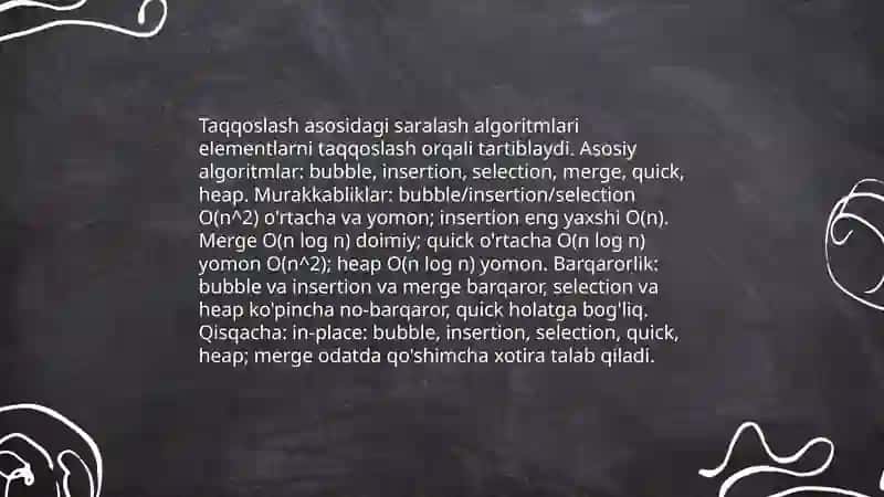 Saralash algoritmlari 4