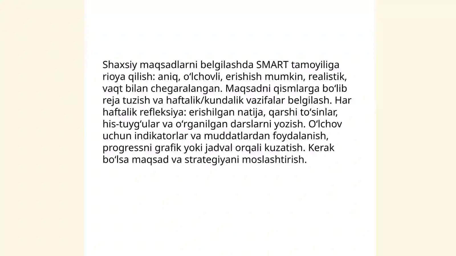 Oʻzini oʻzini boshqarishda refleksya 4