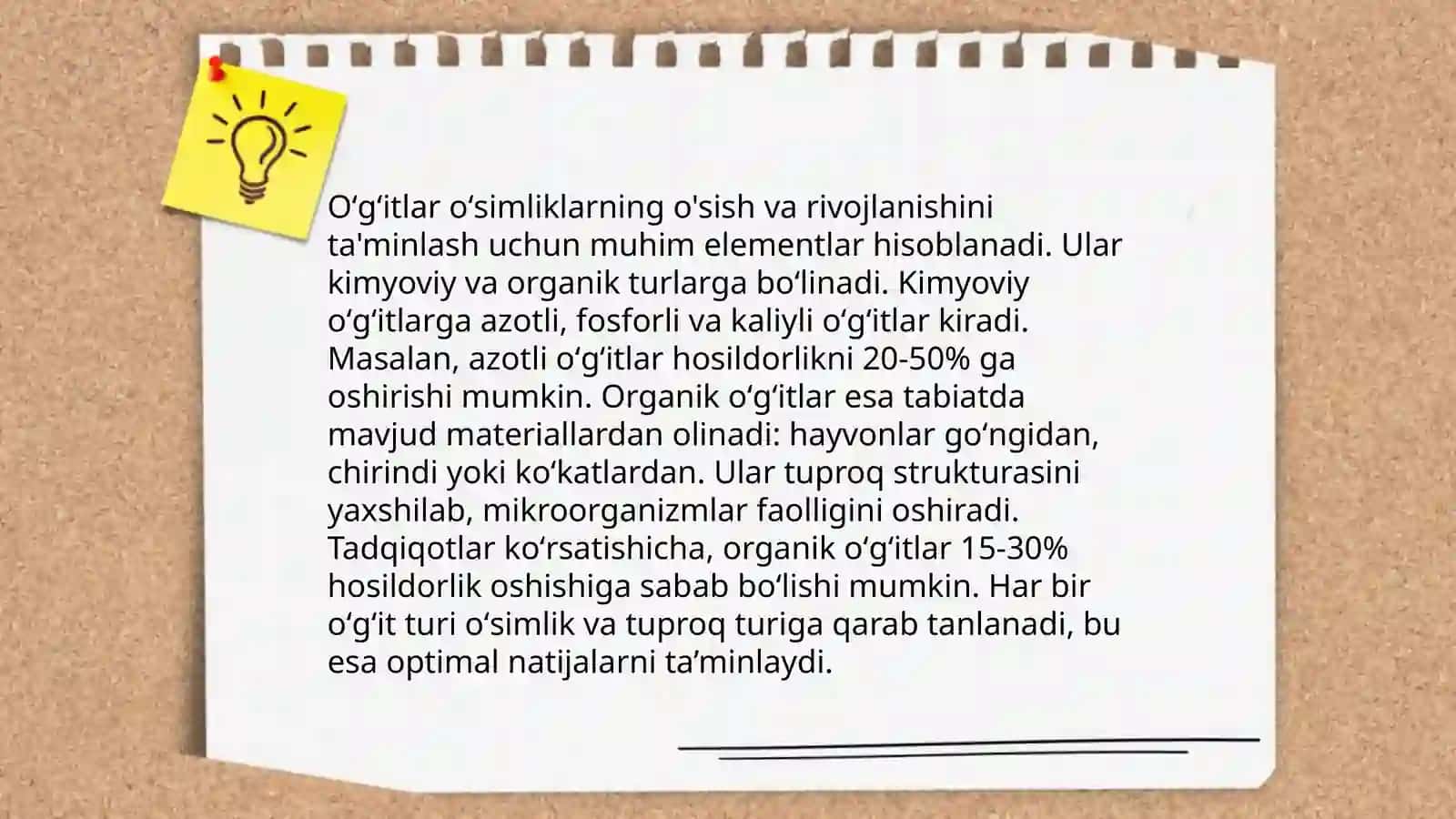 Agrokimyoviy xaritalar asosida ekinlarga beriladigan oʻgʻitlarning tabaqalashtirilgan tizimini ishlab chiqish 4