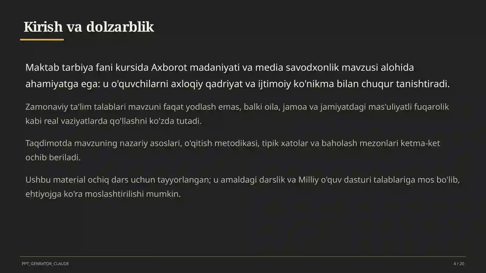 Axborot madaniyati va media savodxonlik (9-sinf) 4
