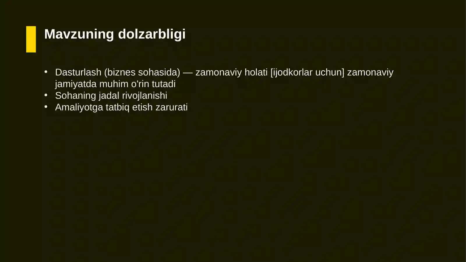 Dasturlash (biznes sohasida) — zamonaviy holati [ijodkorlar uchun] 4