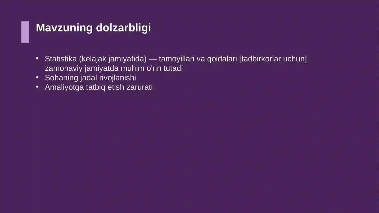 Statistika (kelajak jamiyatida) — tamoyillari va qoidalari [tadbirkorlar uchun] 4