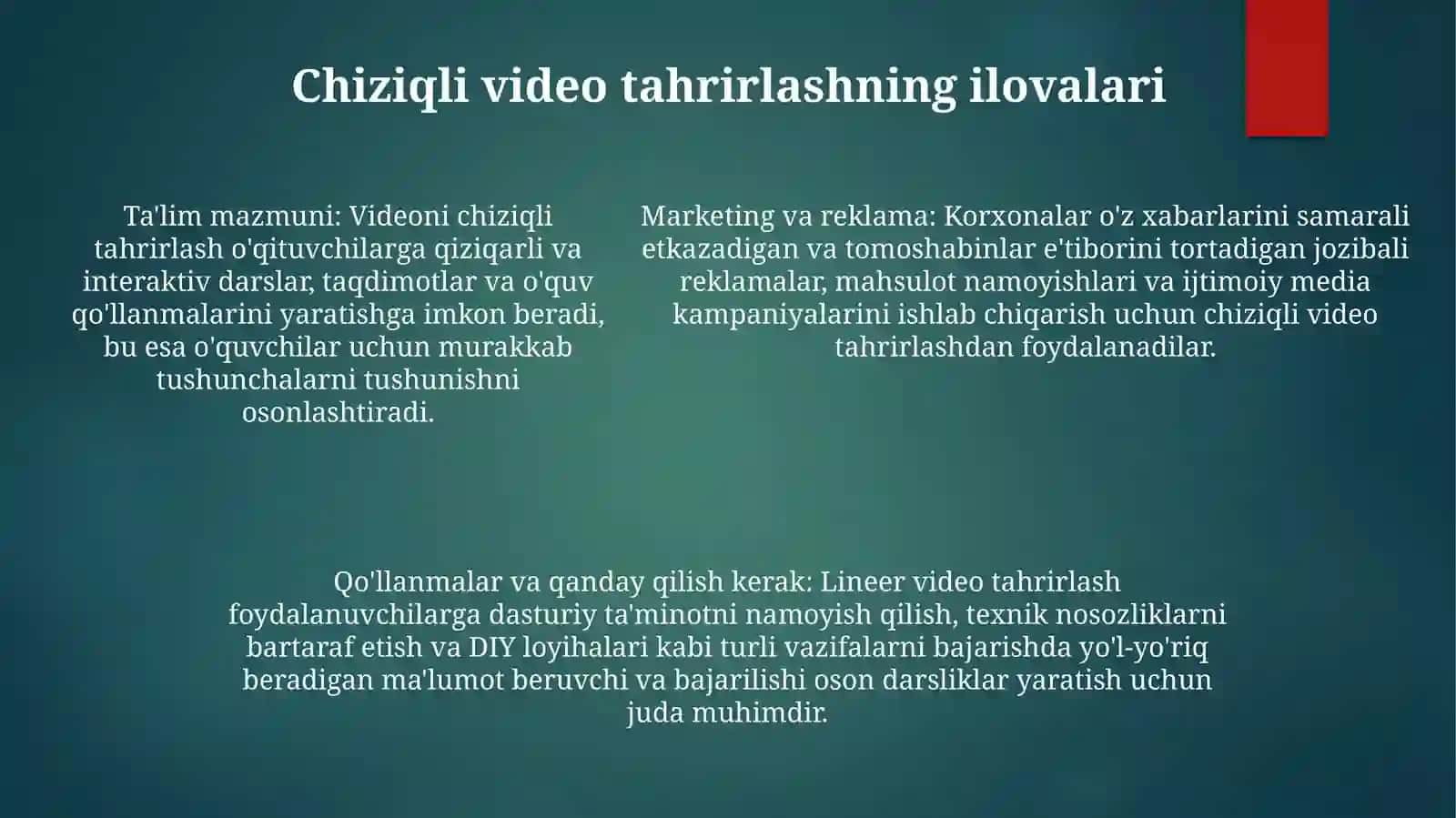 Chiziqli Vidyomantaj 4