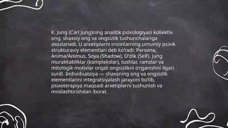 Chet el psixologiyasida shaxs nazariyalari 4