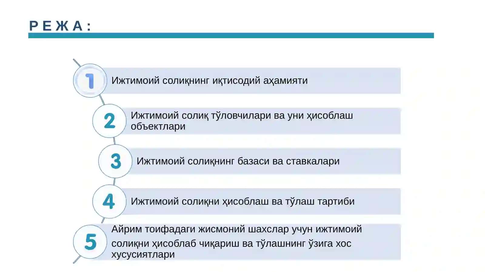 МАВЗУ: ИЖТИМОИЙ СОЛИҚ 4