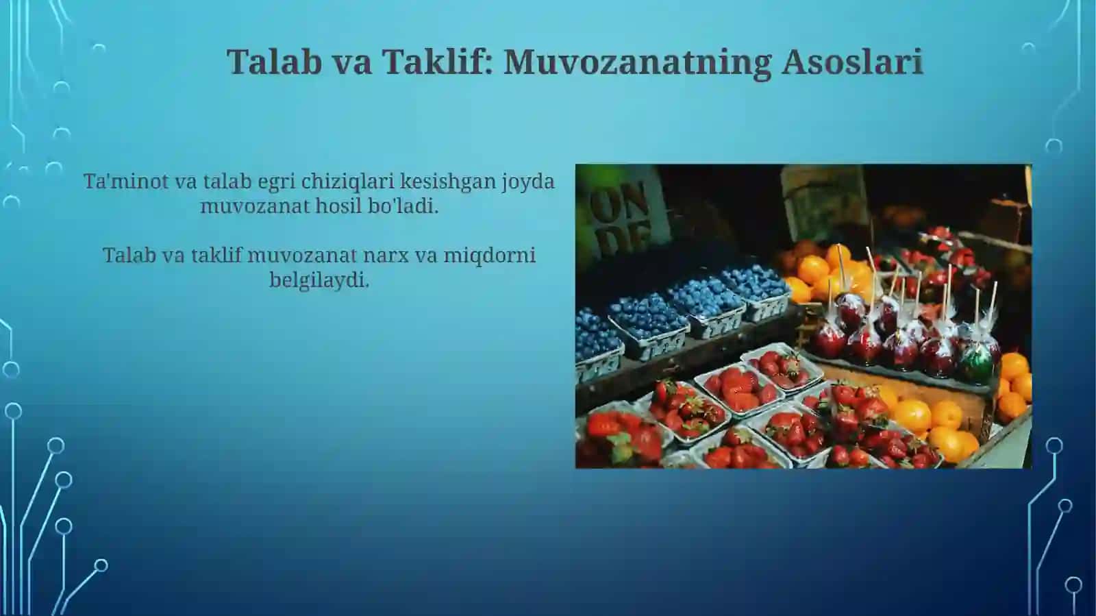 Bozor muvozanatiga ta'sir etuvchi omillar 4