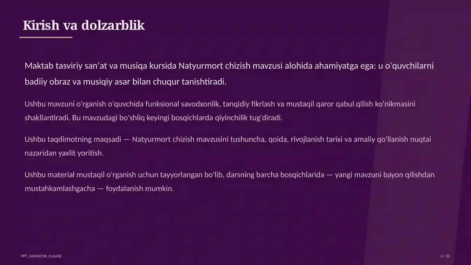 Natyurmort chizish (2-sinf) 4