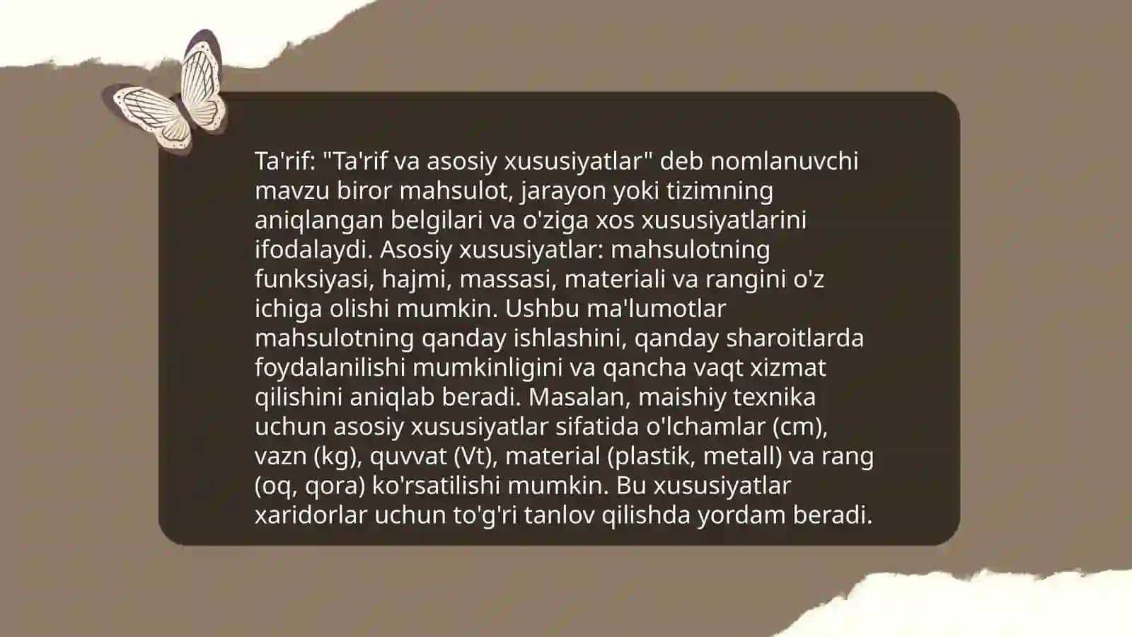 Uzluksiz tasodifiy miqdorlar va ularning sonli xarakteristikasi 4