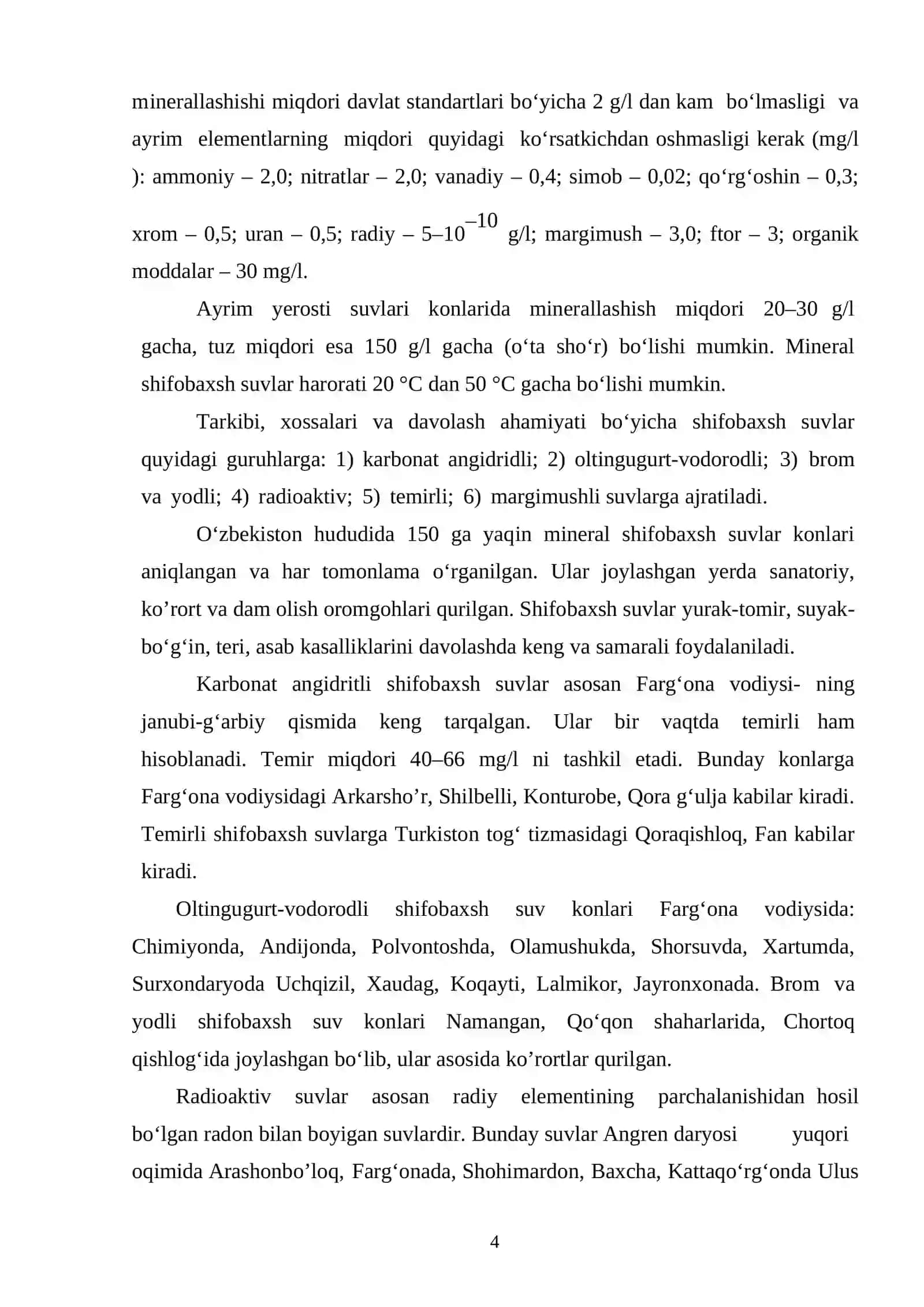 Qarshi gazlangan ichimlik suvi tarkibidagi sulfat hamda xlor ionlarini miqdorini aniqlash 4